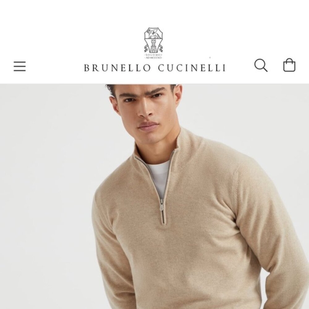 Brunello Cucinelli Cashmere Quarter Zip